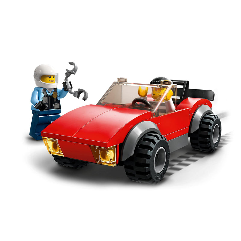 LEGO City Police Bike Car Chase Toy with Racing Vehicle & Motorbike Toys for 5 Plus Year Olds, Kids Gift Idea, Set featuring 2 Officer Minifigures 60392