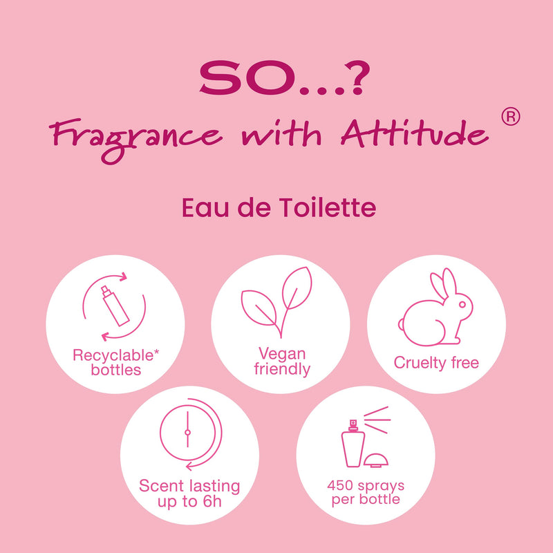 So…? Trio Three For Me Womens Eau de Toilette Perfume Gift Set, Travel Size Perfume for Women (3x15ml)