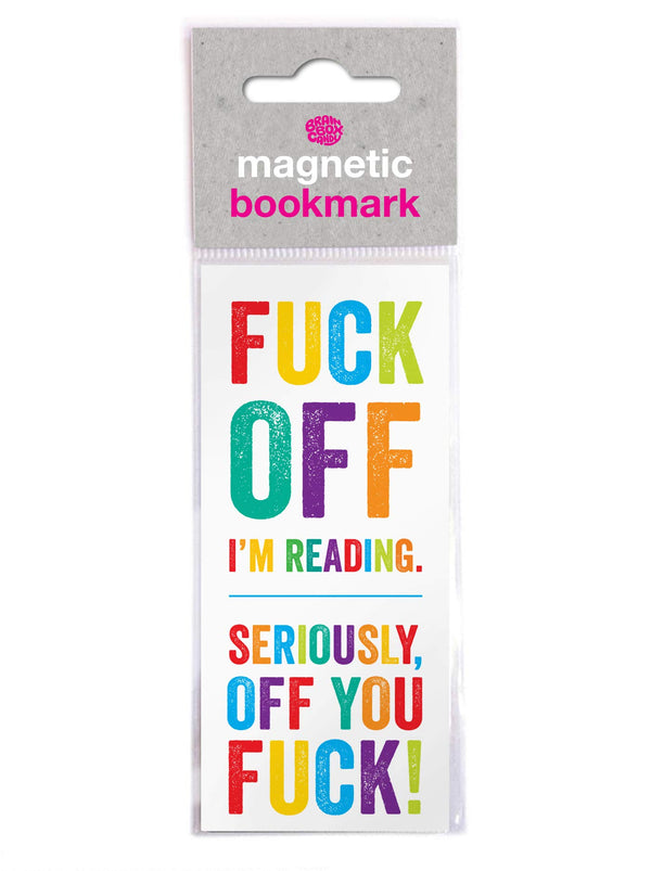 Brainbox Candy - Funny Rude 'F… Im Reading' Magnetic Bookmark - Perfect Birthday Gift for Him Her - Friends Book Lovers - Bookworms - Stocking Fillers