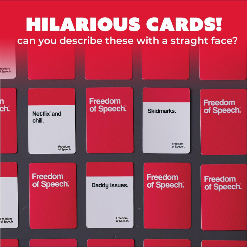 QUOKKA Freedom of Speech. The Fun Kind - Party Games for Adults - Guess The Word | Fast-Paced | Extremely Easy to Play - Card Board Game for Bachelorette Party