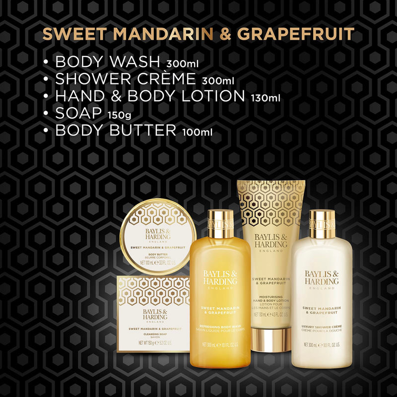 Baylis & Harding Sweet Mandarin & Grapefruit Perfect Pamper Gift Set - Vegan Friendly (Pack of 1)