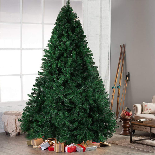 Christmas Tree Xmas Tree 7FT With Metal Stand Home Decor 1000 Tips - Gift Guide