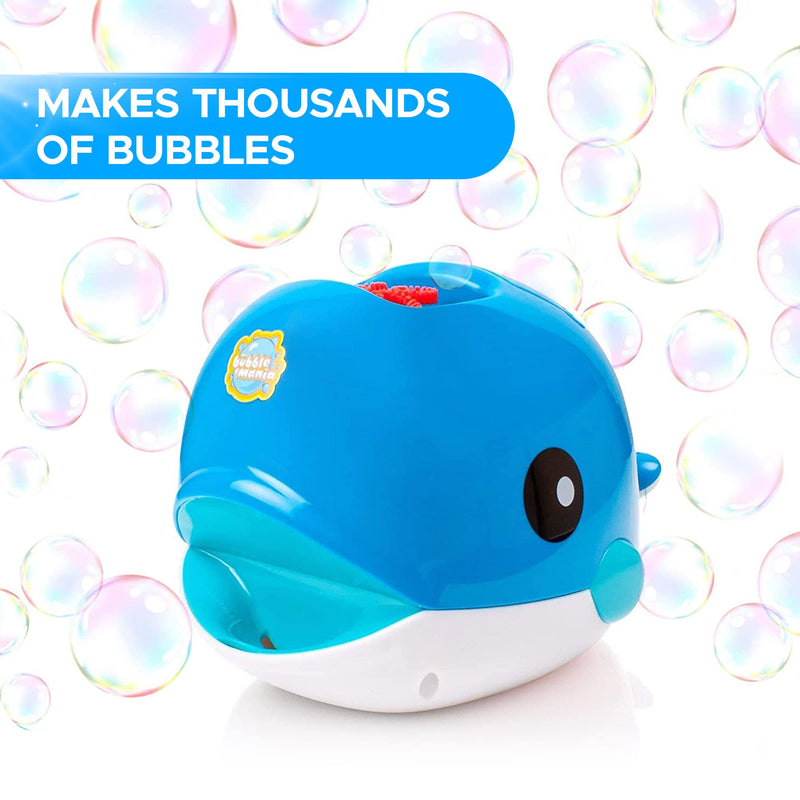 Bubble Mania Bubble Machine - Bubble Blower Whale For Kids - Automatic Bubble Maker Machine