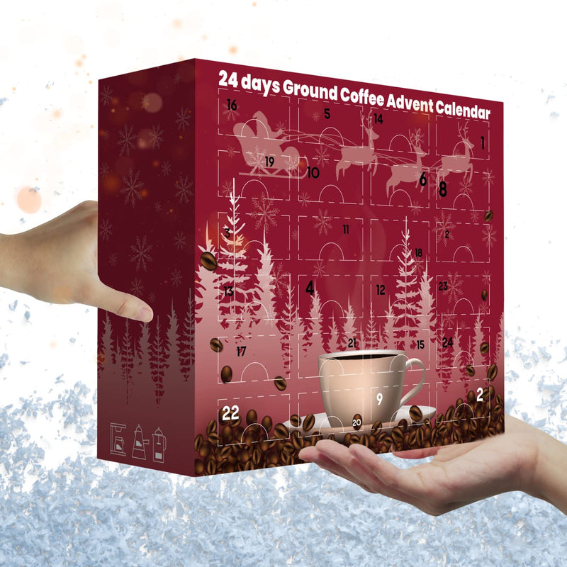 Christmas Coffee Advent Calendar 2024|24 Days Flavoured GROUND Coffee For Cafetiere | Gourmet Coffee Gift Set | Adult Advent Calendar 2024 For Men Women Couples Ladies Lovers Vegan Xmas Dairy Free (1) - Gift Guide