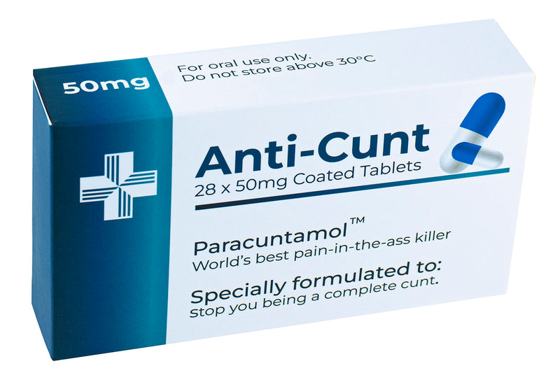 Funny Joke Pill Box Prank Gag Gifts for Men Funny Valentines Gifts for Him Secret Santa Novelty Stocking Filler Birthday Gifts for Women Rude Silly Presents for Boyfriend Dad (Anti-C*nt) - Gift Guide