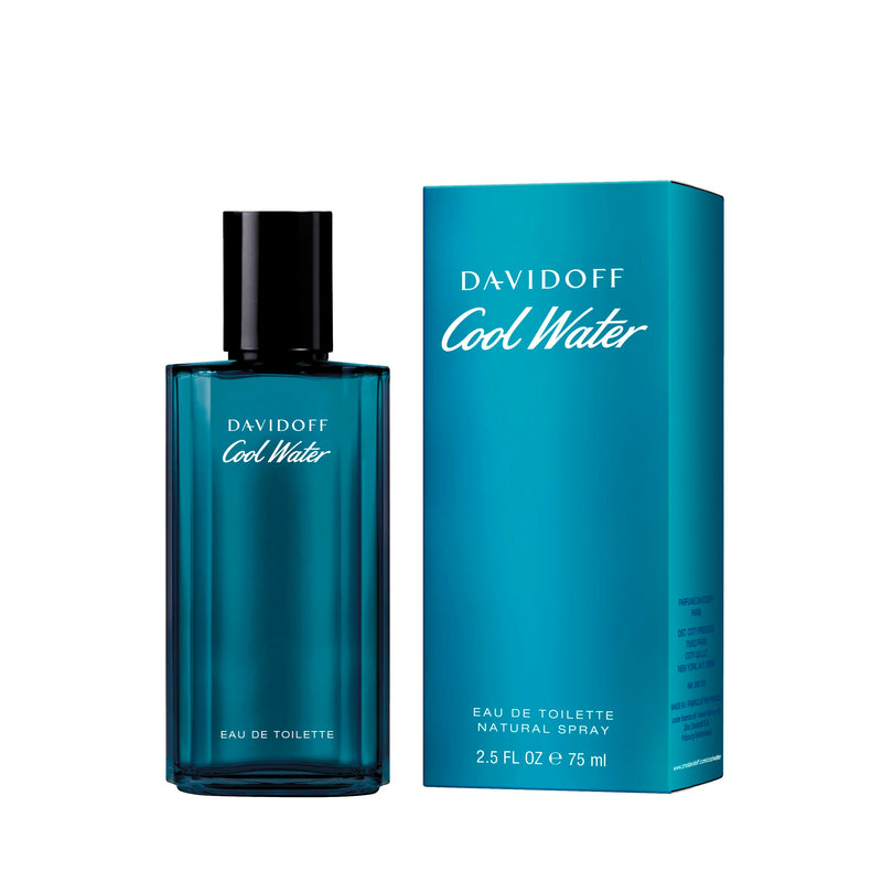 Davidoff Cool Water Man Eau de Toilette, Aftershave for Men, Multicoloured, Aromatic, 75 ml