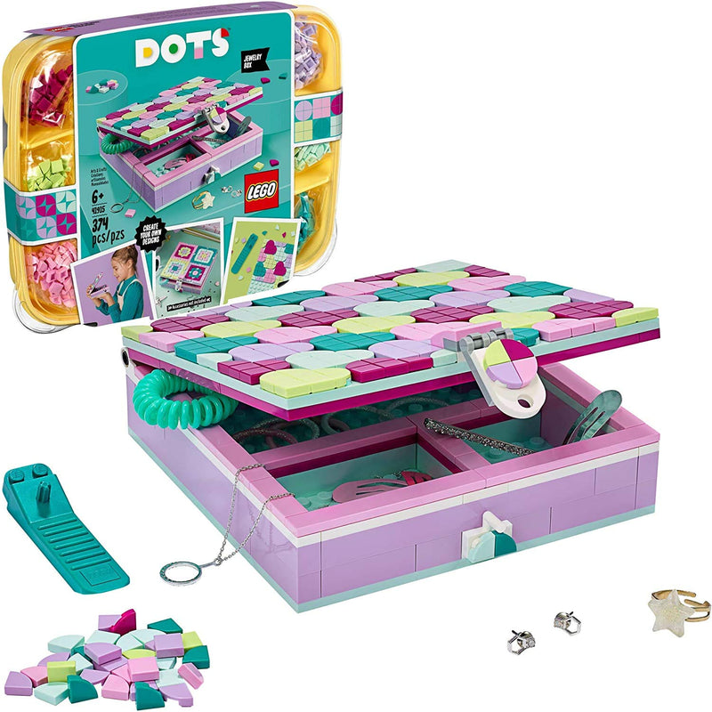 LEGO DOTS Jewelry Box 41915 Craft Decorations Art Kit, for Kids Who are Into Cool Arts and Crafts, A Great Entrance into Unique Arts and Crafts Toys for Kids, New 2020 (374 Pieces)