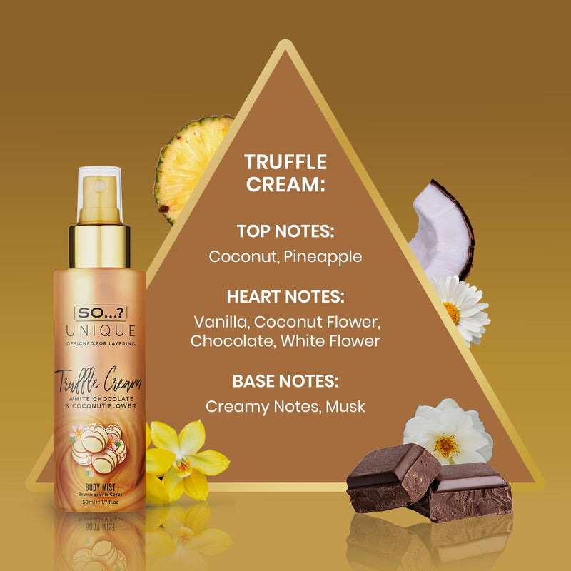 So…? Unique Elegant & Empowered Womens Body Mist Gift Set Bundle, Deluxe Duo Vanilla Candy, Deluxe Duo Sweet Pea & Summer Escapes Grande Set