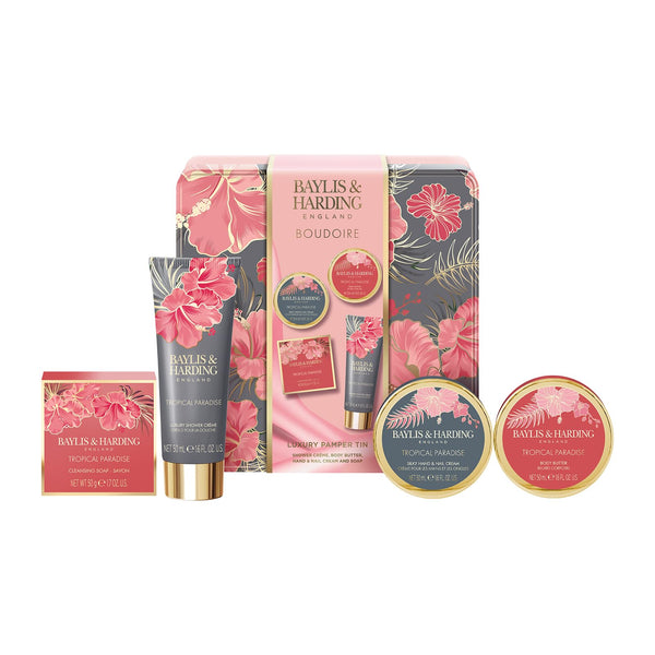 Baylis & Harding Boudoire Luxury Pamper Tin Gift Set - Vegan Friendly (Pack of 1)