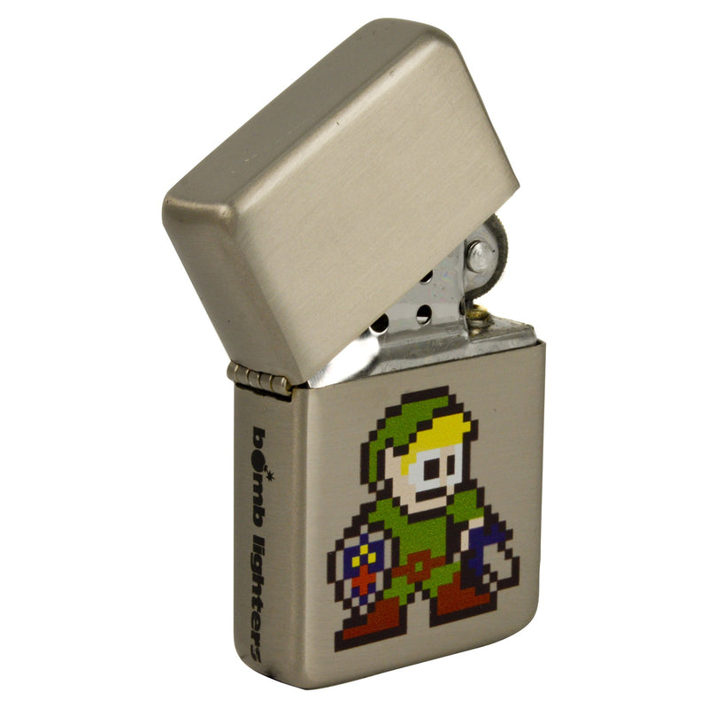 Pixel Characters Zelda Windproof Lighter. Cool Retro Gaming Geek Chic Funky Gift