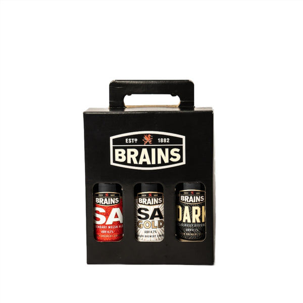 Beer Gift Box, Brains Brewery Favourites - SA, SA Gold & Dark Ale - Gift Guide