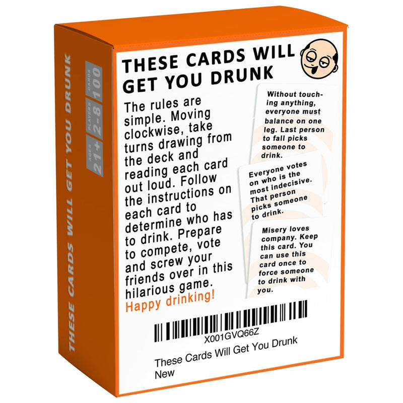 These Cards Will Get You Drunk - Fun Adult Drinking Game For Parties