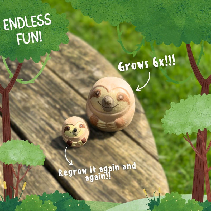 Boxer Gifts Grow a Sloth Toy - Kids Christmas Stocking Fillers - Children's Sloth Gifts - Boys & Girls Birthday Presents - Pass The Parcel Prize - Gift Guide