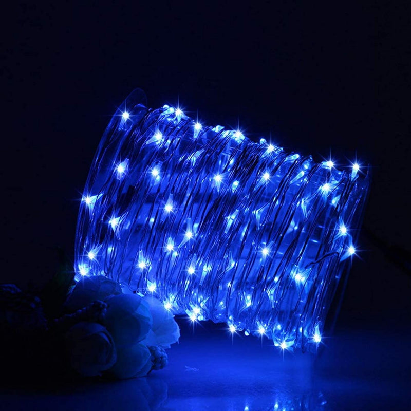 Lezonic Fairy Lights Mains Powered, 220LED/25M Low Voltage String Lights with Remote Timer, 8 Modes Fairy Lights Plug in Decorative Lights for Indoor/Outdoor Garden Party Wedding Christmas (Blue) - Gift Guide
