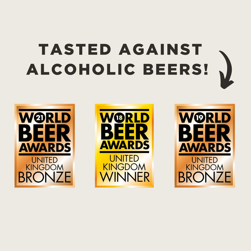 Infinite Session IPA - Alcohol Free Beer - Case of 12 x 330ml cans - Gluten-Free, Vegan - 35 calories per can - Award Winning Craft Beer - Brewed in the UK