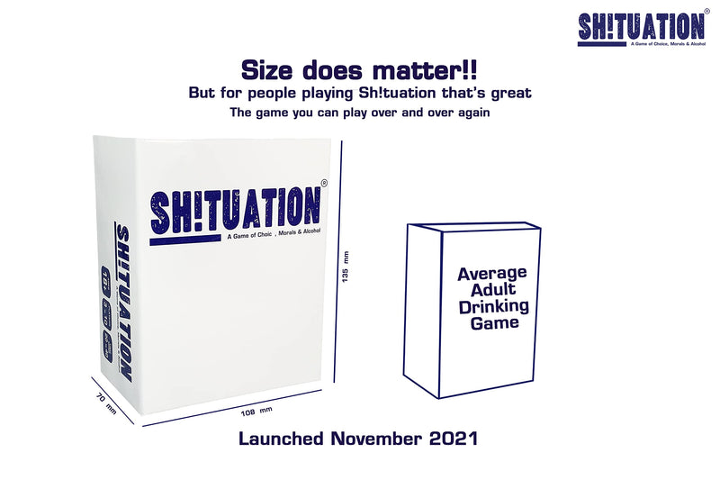 Shituation Fun Adult Drinking Game - Hilarious Party Games - Ideal For Funny Nights In With Friends, Dinner Parties, Students, Predrinks and Zoom parties.