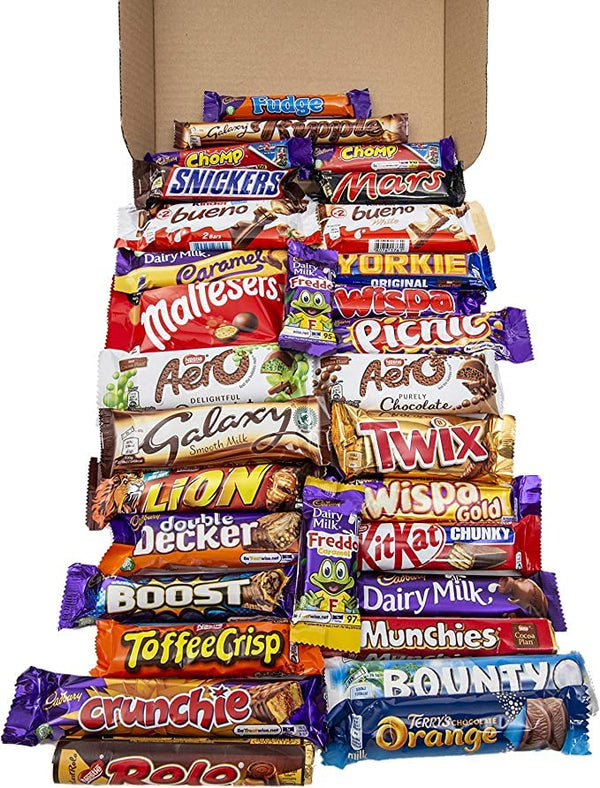 Three Strawberry Ltd. Mega Chocolate Gift Hamper, 25 Different Full Size Chocolate Bars, Massive Selection of Delicious Chocolates, Pack of 1 - Gift Guide