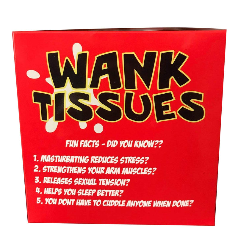 Wank Tissues - Funny Birthday Gifts for Men Him Novelty Joke Prank Gag Valentines Gifts for Boyfriend Dad