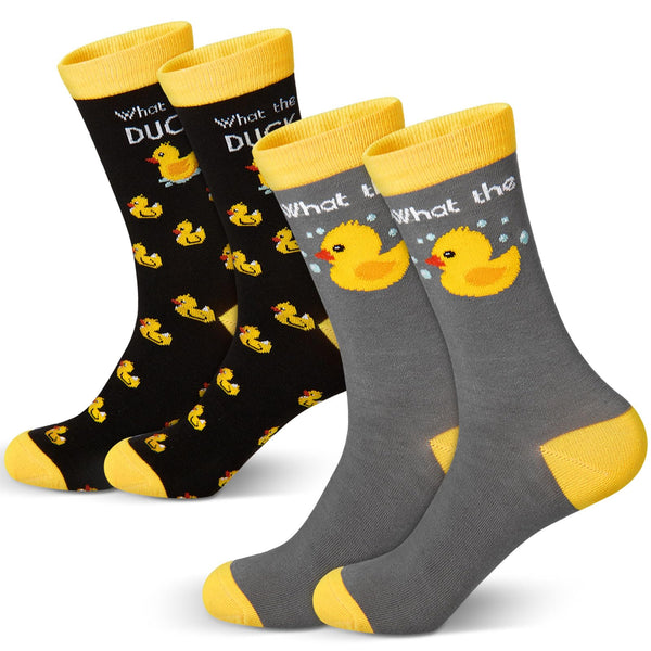 Hicarer 2 Pairs Funny Animal Socks Duck Socks Novelty Socks Duck Socks for Women Men Christmas Gifts