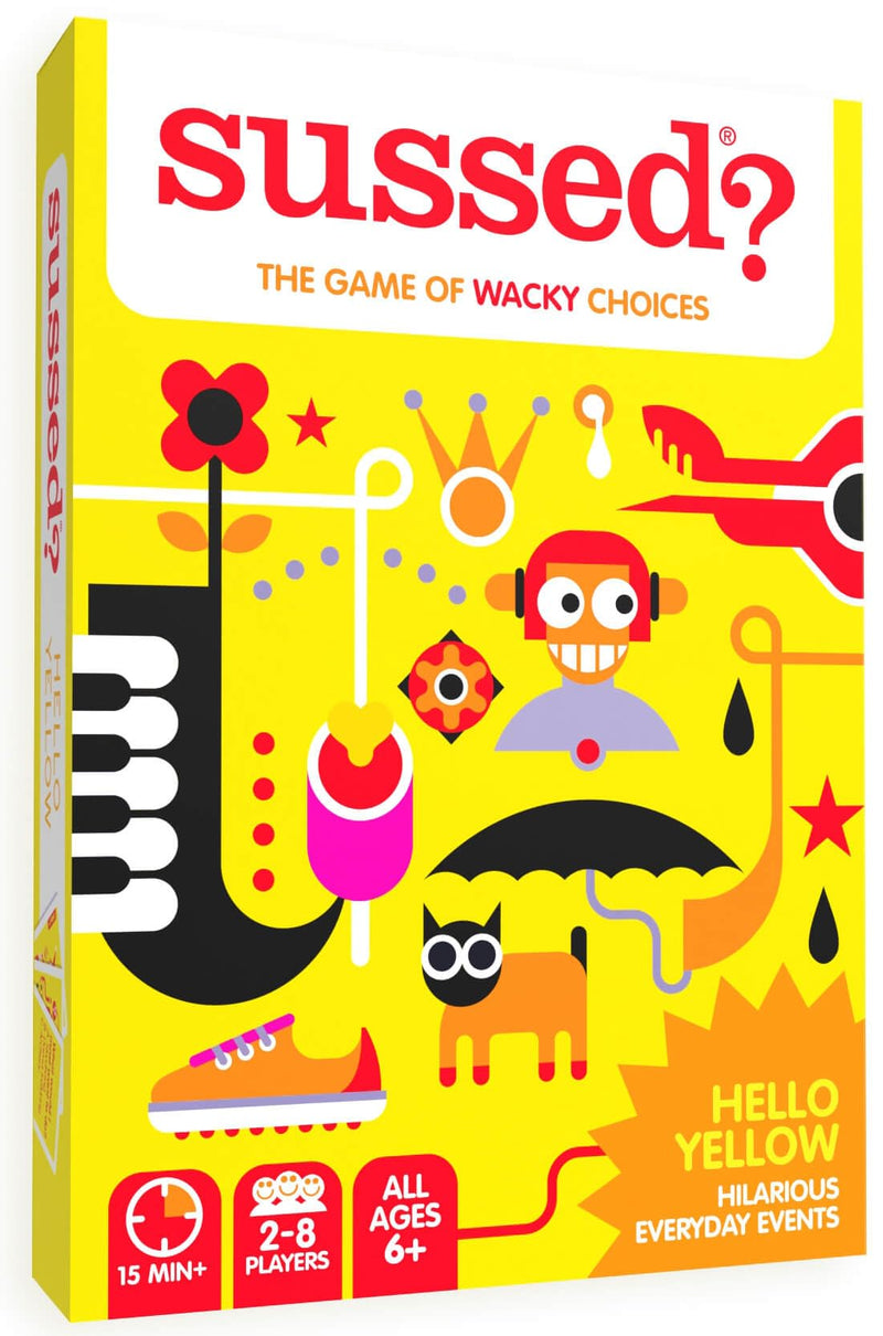 SUSSED The Wacky Social Card Game | How Well Do You Know Each Other? | For Kids & Families | Great Stocking Filler Hello Yellow Deck - Gift Guide