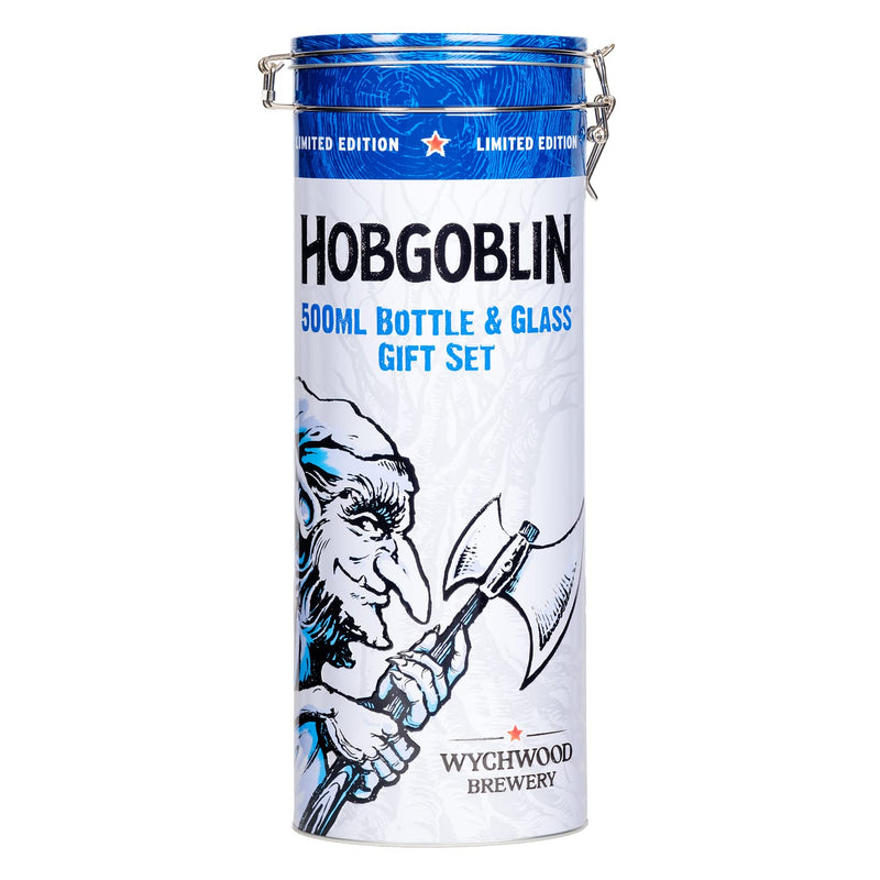 Hobgoblin Beer 500ml & Branded Glass Gift Set in Collectable Tin by Blue Tree Gifts - Gift Guide