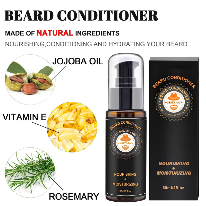 Upgraded Beard Grooming Kit w/Beard Conditioner,Beard Oil,Beard Balm,Beard Brush,Beard Wash,Beard Comb,Beard Scissor,Bag,E-Book,Beard Care Daddy Gifts for Men Him Dad Husband Boyfriend - Gift Guide