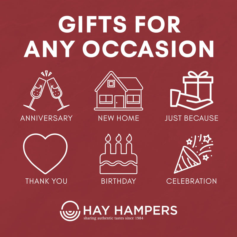 Afternoon Tea Hamper For 2 – Includes Italian Biscuits, Cookies, Shortbread, Fudge & Tea – Gift Hamper for Anniversary, New Home, Birthday, Celebrations – by Hay Hampers - Gift Guide