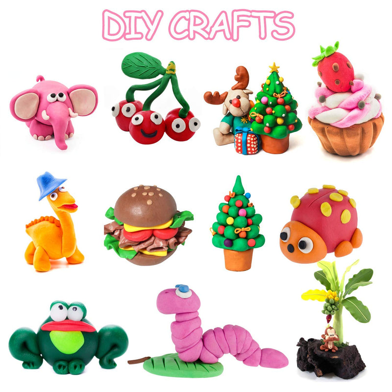 YILAIDA Air Dry Clay, 24 Colors Creative Educational Magic Clay Non Toxic Ultra Light Modeling Clay Best Gift for Boys Girls Perfect for Birthday Christmas - Gift Guide