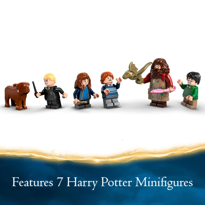 LEGO Harry Potter Hagrid’s Hut: An Unexpected Visit, Toy House for 8 Plus Year Old Kids, Boys & Girls, Includes Dragon and Dog Figures plus 5 Character Minifigures Hermione & Ron, Gift Idea 76428