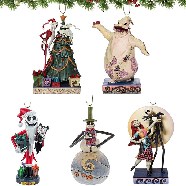 Christmas Ornaments, 5 pcs, Stocking Cap, Funny Nightmare Before Christmas Ornament, Decorative Ornaments for Christmas, Party Favors (Type 1) - Gift Guide