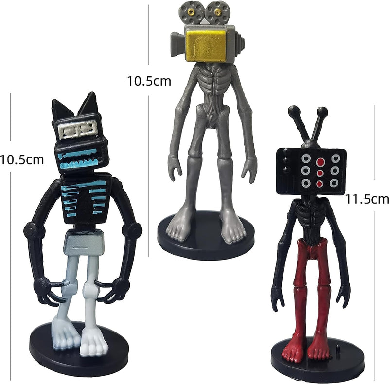 Skibidi Toy Figures Set 9 PCS, Fun Stuff For For Endless Entertainment, for Halloween and Game fans. (9PCS)
