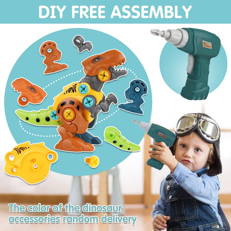 Dreamon Take Apart Dinosaur Toys for Kids with Storage Box Electric Drill DIY Construction Build Set Educational STEM Gifts for Boys Girls - Gift Guide