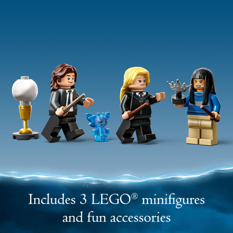 LEGO 76411 Harry Potter Ravenclaw House Banner, Hogwarts Castle Common Room Toy or Wall Display with Luna Lovegood Minifigure, Collectible Travel Toys