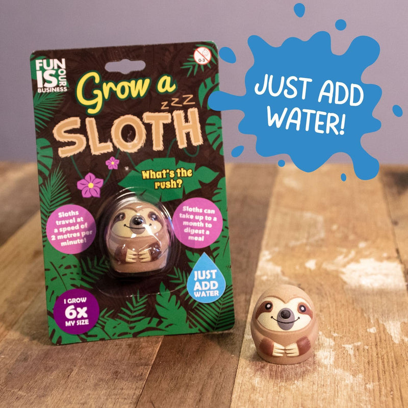 Boxer Gifts Grow a Sloth Toy - Kids Christmas Stocking Fillers - Children's Sloth Gifts - Boys & Girls Birthday Presents - Pass The Parcel Prize - Gift Guide