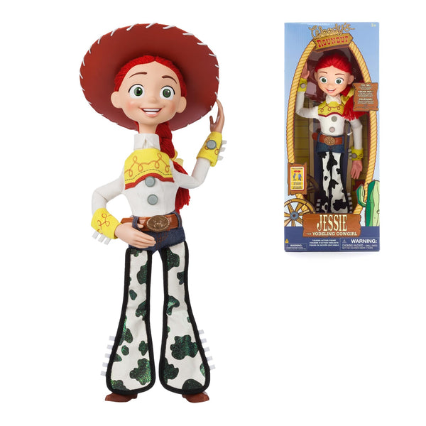 Disney Store Official Jessie Interactive Talking Action Figure, Toy Story Cowgirl, 35cm/15”, Features 10+ English Phrases & Sounds, Interacts with Other Figures and Toys, Removable Hat, Ages 3+