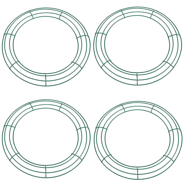 4 Pack Christmas Wire Wreath Rings 14 inch Metal Wreath Frame - 35cm Large Round Wire Wreath Frame for Christmas Wreath Making Rings Base, Wedding Garland Ring, Garden, Home Deco Supplies DIY Crafts - Gift Guide