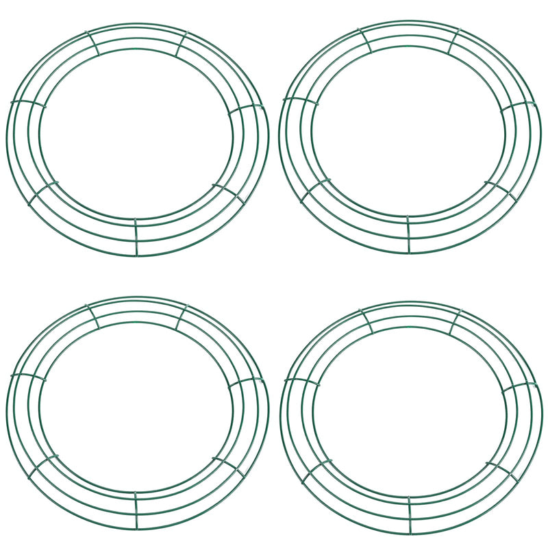 4 Pack Christmas Wire Wreath Rings 14 inch Metal Wreath Frame - 35cm Large Round Wire Wreath Frame for Christmas Wreath Making Rings Base, Wedding Garland Ring, Garden, Home Deco Supplies DIY Crafts - Gift Guide