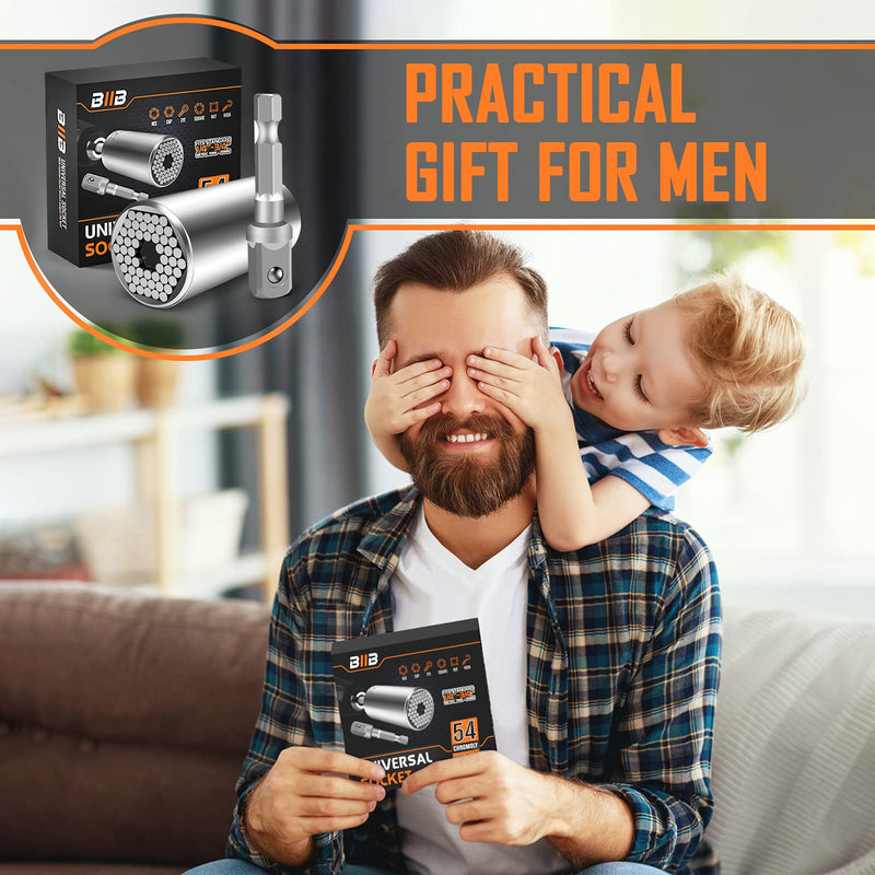 BIIB Gifts for Men, Gadgets for Men, Universal Socket Wrench, Mens Gifts for Dad Gifts for Men Who Have Everything, Birthday Gifts for Him, Christmas Stocking Fillers, Hand Tools, Father s Day Gifts - Gift Guide