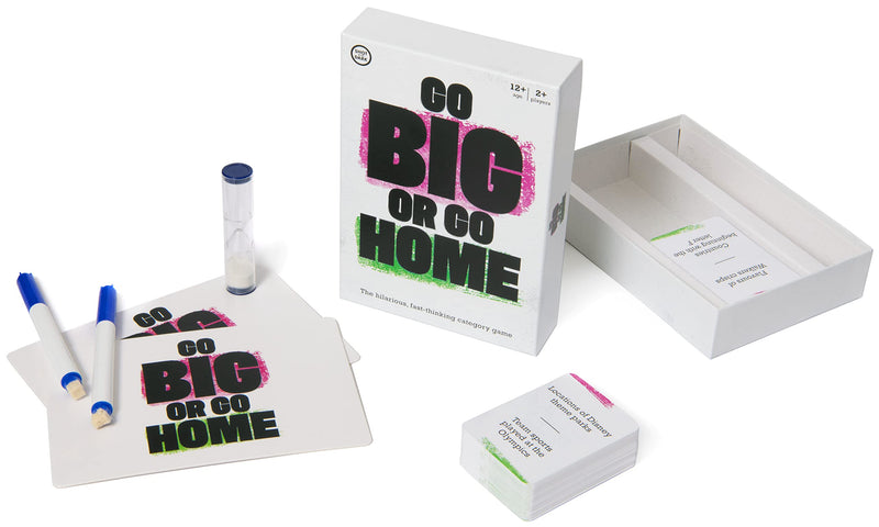 Go Big or Go Home: The Hilarious, Fast Thinking Category Game | For 2+ Players Ages 12+