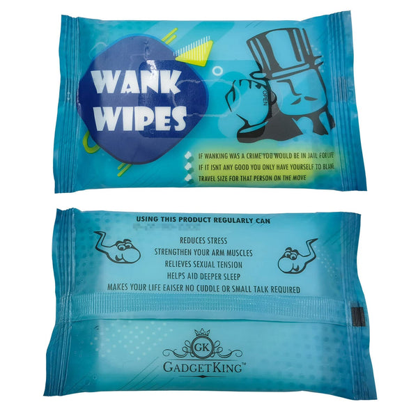 Wank Wipes Tissue Prank Xmas Gift Idea Present for Him Husband Boyfriend Men Man Size Teenager Unusual Prank April Fools Secret Santa 40th 50th 60th 21st Birthday Rude Ladies Her Boss Novelty - Gift Guide