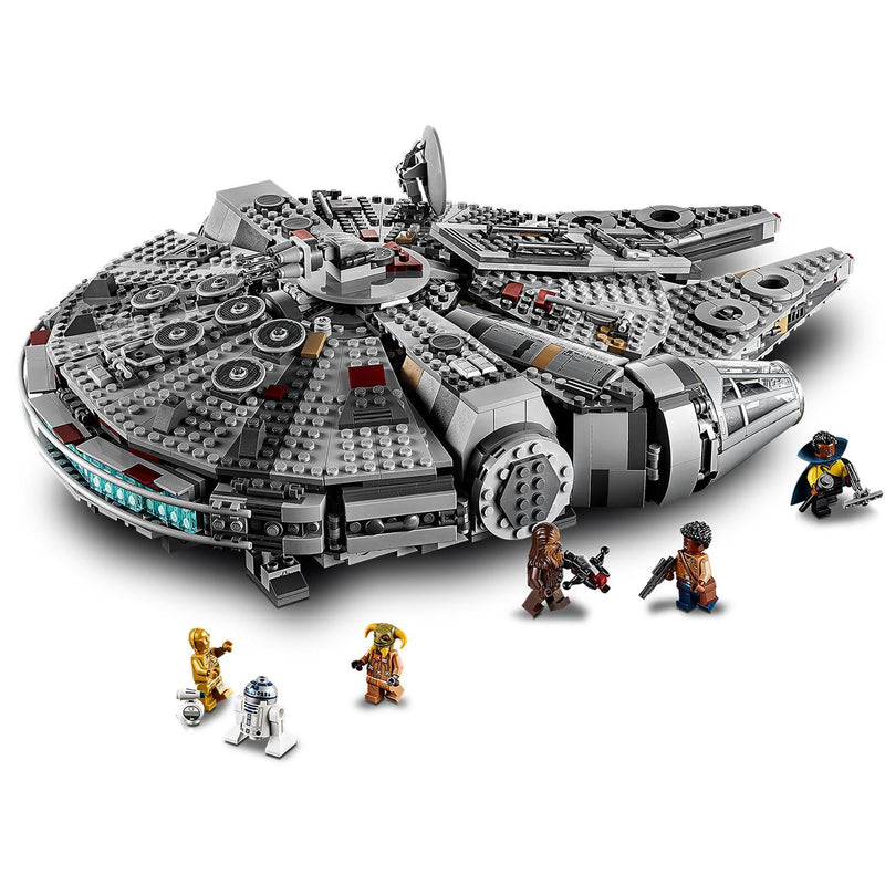 LEGO Star Wars 75257 Millennium Falcon - Starship Set with 5 Minifigures & 2 Droid Figures inc. Finn, Chewbacca, C3PO and R2D2 - Building Toys for 9+ Year Old Boys & Girls