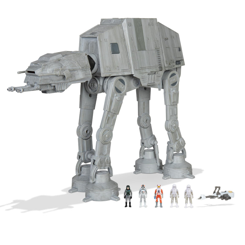 Star Wars Micro Galaxy Squadron AT-AT Walker - 10-Inch Assault Class Vehicle with Five 1-Inch Micro Figure Accessories