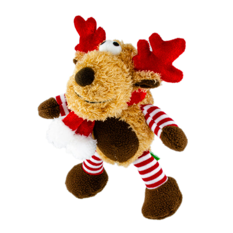 Scarlaroo Christmas Reindeer Plush Dog Toy Gift for Puppy and Small Dogs - Gift Guide