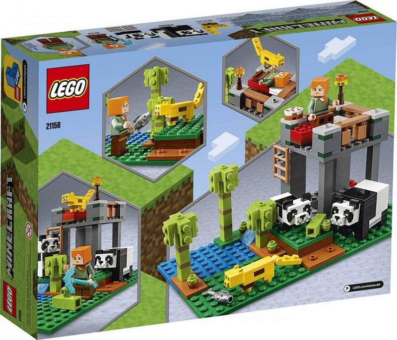 LEGO 21158 Minecraft The Panda Nursery Building Set with Alex & Animal Figures, Toys for Boys and Girls 7 plus Years Old