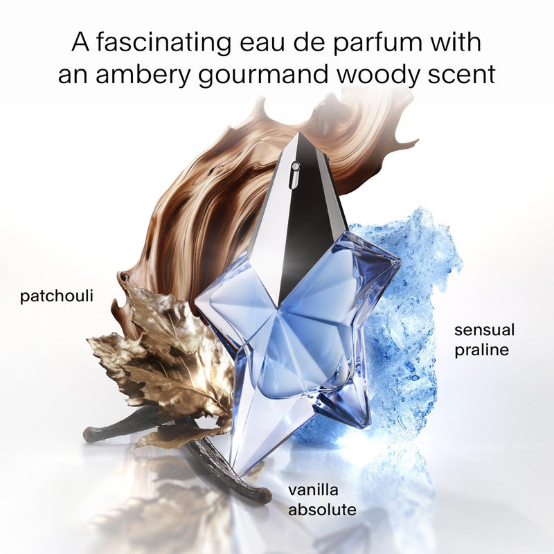 MUGLER Angel, Eau de Parfum, Women's Perfume, Amber and Gourmand Aroma, Vibrant Fragrance, Refillable, 25ml