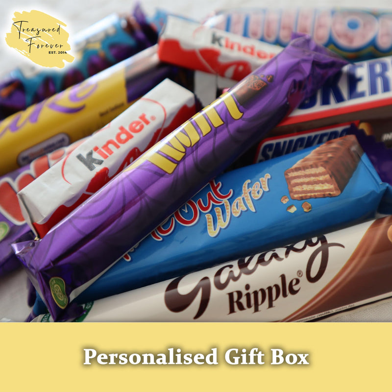 Personalised Birthday POEM Chocolate Treats Box Gift Hamper Sweet Present - Hug in a box - Thoughtful fun Gift (Dad) - Gift Guide