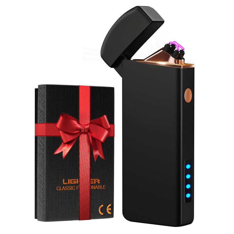 Coquimbo Gifts for Men Dad Him Electric Lighter, USB Rechargeable Arc Lighter Windproof Flameless Plasma Lighter with Battery Display, Birthday Gifts for Men, Boyfriend, Husband - Gift Guide