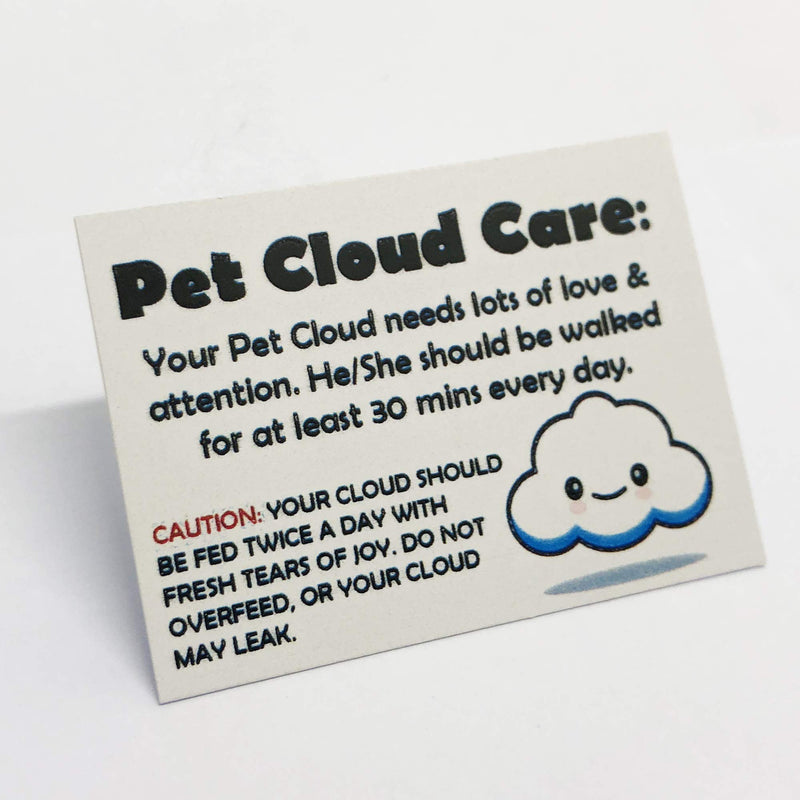 Pet Cloud - Novelty Gift Idea - Ideal For Birthday Presents, Wedding Favours, Party Bags etc