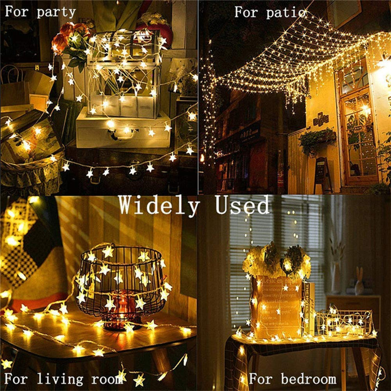 FANSIR Plug in LED String Lights, 100 LED Star Fairy Lights 33 feet 8 Modes Wire Lights Mains Powered Dissemble Firefly String Lights for Bedroom Wedding Party Indoor Outdoor Decoration (Warm White) - Gift Guide