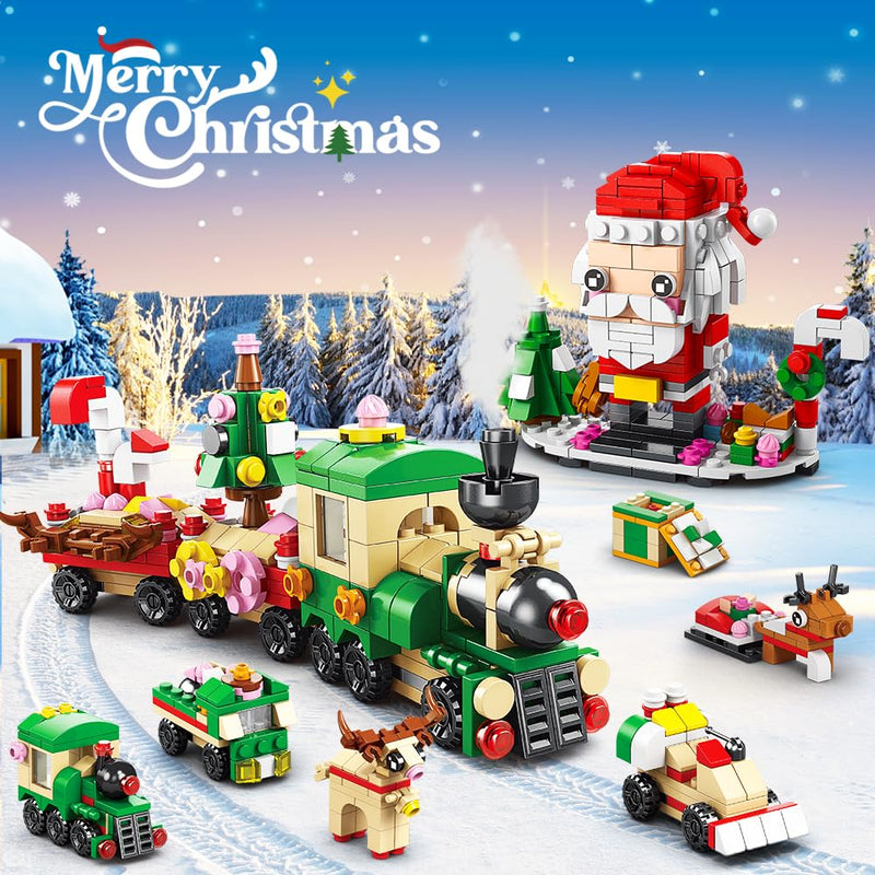 HOGOKIDS 2024 Advent Calendar Christmas Building Set - 24 Collectible Surprises for Kids Countdown Playset Christmas Toys Includes Santa Claus Tree Train Nutcracker Blocks Boy Girl 6-12 Year(1122 PCS) - Gift Guide